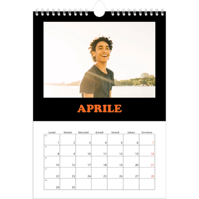Calendario personalizzato A4 — Tipo divertente [Aprile]