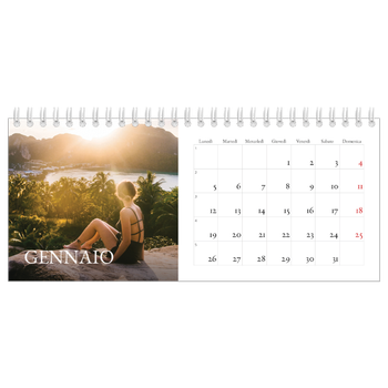 Calendario Fotografico da Tavolo — Graziato semplice