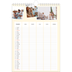 Calendario famiglia A4 verticale — Calendario Moderno - Famiglia di 5 [Marzo]