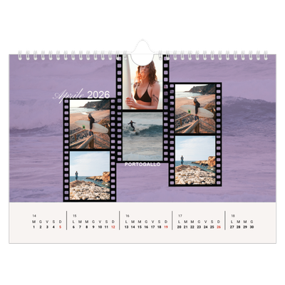 Calendario fotografico A4 — Avventura [Aprile]
