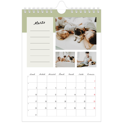 Calendario fotografico A5 — Calendario delle cose da fare [Marzo]