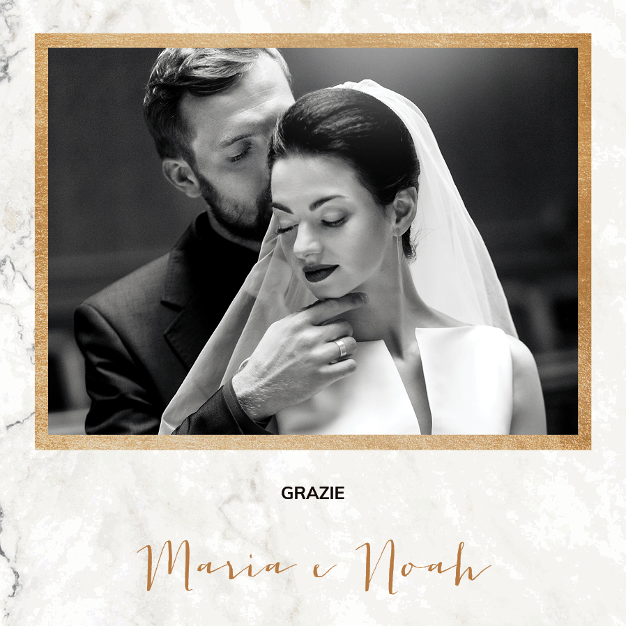 Biglietti di ringraziamento — Classic Marble