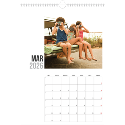 Calendario A3 verticale — Testo abbreviato [Marzo]