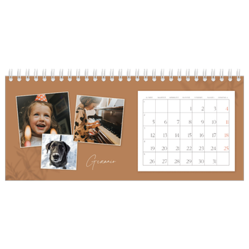Calendario Fotografico da Tavolo — Con i piedi per terra