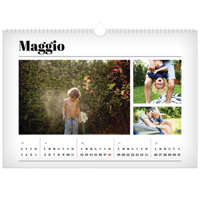 Calendario A3 orizzontale  — Fresco di stampa [copertina]