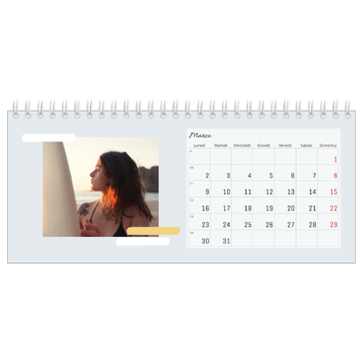 Calendari da tavolo — Toni spenti [Marzo]