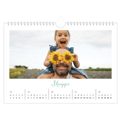 Calendario fotografico A4 — Ciao mondo [copertina]