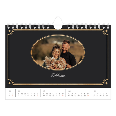 Calendario fotografico A5 — Classico vintage [Febbraio]