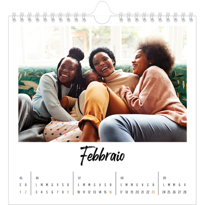 Calendari quadrati — Questo sono io [Febbraio]