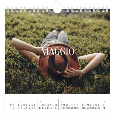 Calendari quadrati — Fuga infinita [Maggio]