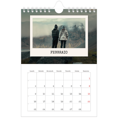 Calendario fotografico A5 — La selezione ritratti [Febbraio]