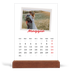 Calendario con supporto in legno verticale  — Firmato in cremisi [copertina]