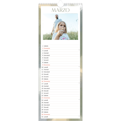 Calendario da cucina  — Effetto pennello [Marzo]