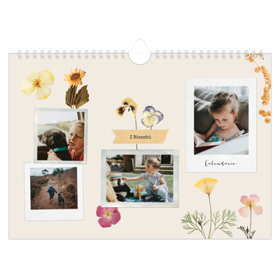 Calendario fotografico A4 — Scrapbooking vintage [copertina]