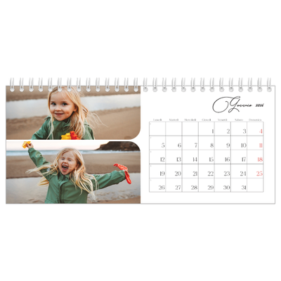 Calendari da tavolo — Istantanee e scrittura [Gennaio]