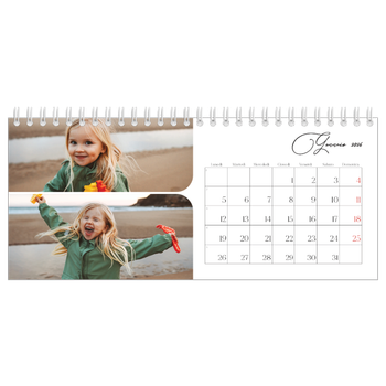 Calendario Fotografico da Tavolo — Istantanee e scrittura