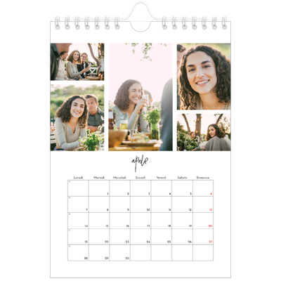 Calendario fotografico A5 — Disposizioni fotografiche [Aprile]