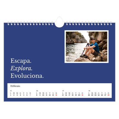 Calendario fotografico A4 — Terra editoriale [Febbraio]