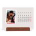 Calendario con supporto in legno orizzontale  — Firmato in cremisi [Febbraio]