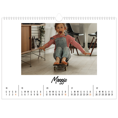 Calendario A3 orizzontale  — Questo sono io [copertina]