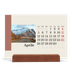 Calendario con supporto in legno orizzontale  — Vedute del mondo [Aprile]