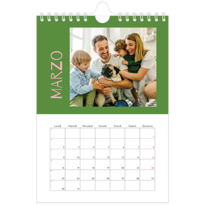 Calendario fotografico A5 — Divertente colorato [Marzo]