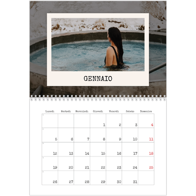 Calendario A4 Doppio — La selezione ritratti [Gennaio]