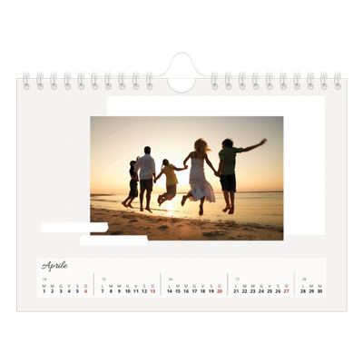 Calendario fotografico A5 — Toni spenti [Aprile]