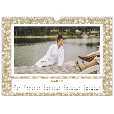 Calendario A3 orizzontale  — In piena fioritura [Marzo]