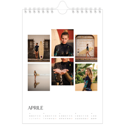 Calendario fotografico A5 — Tramonti e surf [Aprile]