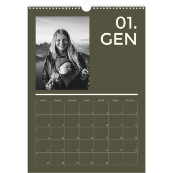 Calendario personalizzato A3 — Contemporaneo