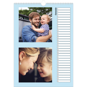 Calendario personalizzato A3 — Modelli pastello