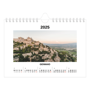 Calendario Fotografico A5 Orizzontale — Foto semplice