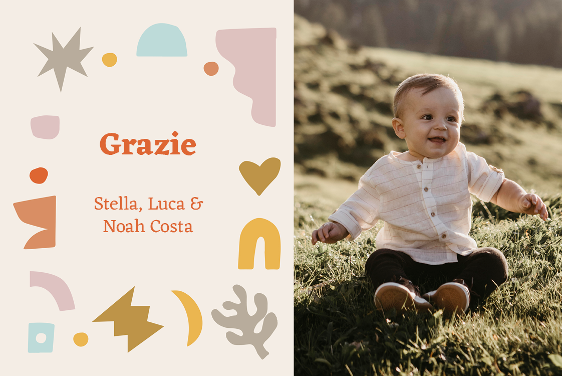 Biglietti di ringraziamento — Decorazione di carta