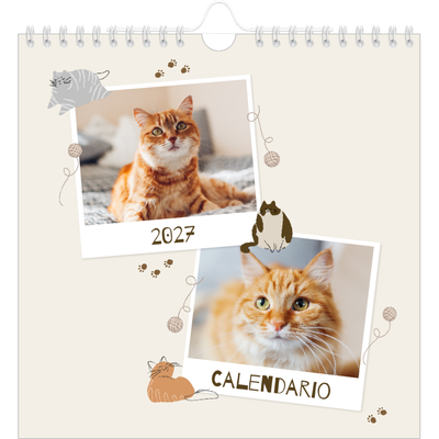 Calendari quadrati — Gattino giocherellone [copertina]