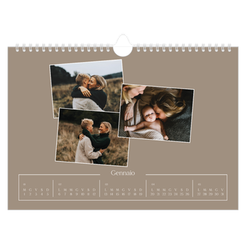 Calendario Fotografico A4 Orizzontale — Ricordi artigianali