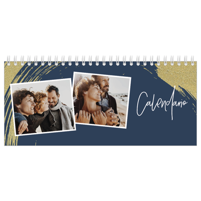 Calendari da tavolo — Sfondi spazzolati d'oro [copertina]