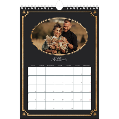 Calendario personalizzato A4 — Classico vintage [Febbraio]