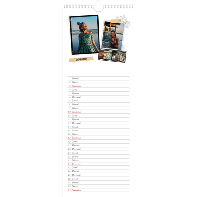 Calendario da cucina  — Album ricordi con stile [Gennaio]