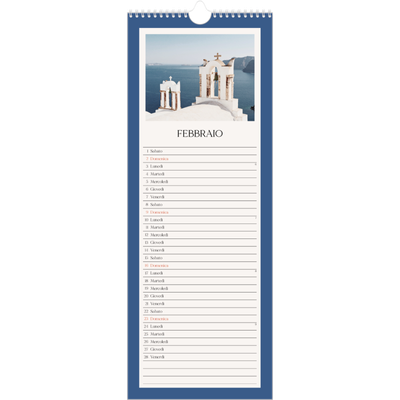 Calendario da cucina  — Colori classici [Febbraio]