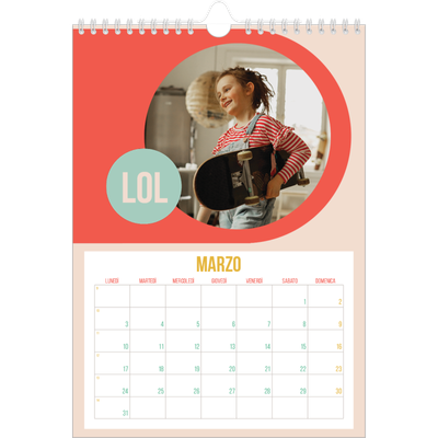 Calendario personalizzato A4 — Luminoso e bello [Marzo]