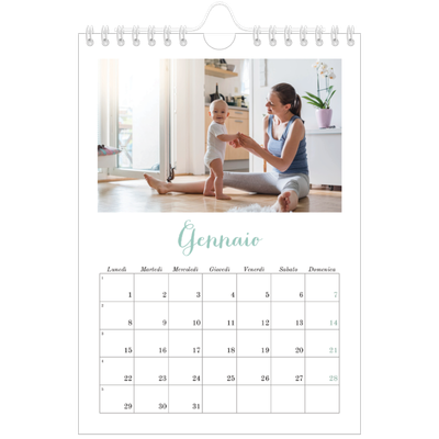 Calendario fotografico A5 — Ciao mondo [Gennaio]