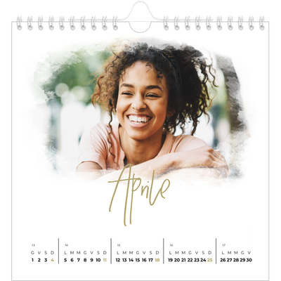 Calendari quadrati — Effetti fotografici [Aprile]