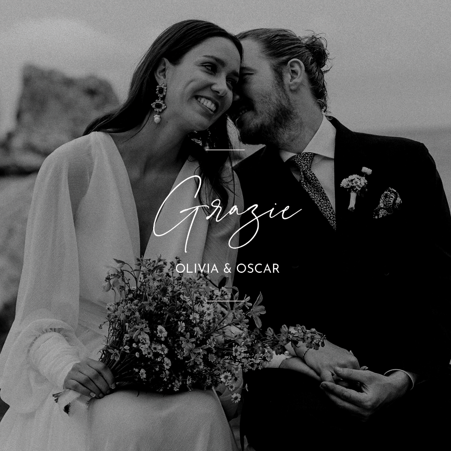 Biglietti di ringraziamento — Scrittura elegante