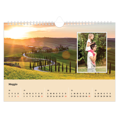 Calendario fotografico A4 — Quattro stagioni [copertina]