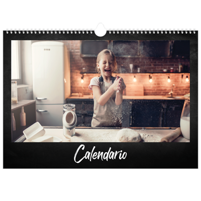 Calendario A3 orizzontale  — Stile lavagna [copertina]