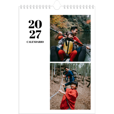 Calendario personalizzato A4 — Serif e momenti [copertina]