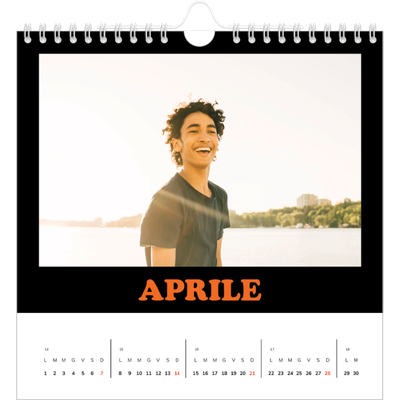 Calendari quadrati — Tipo divertente [Aprile]