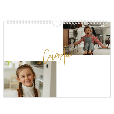 Calendario fotografico A4 — Ghirlanda d'oro [copertina]