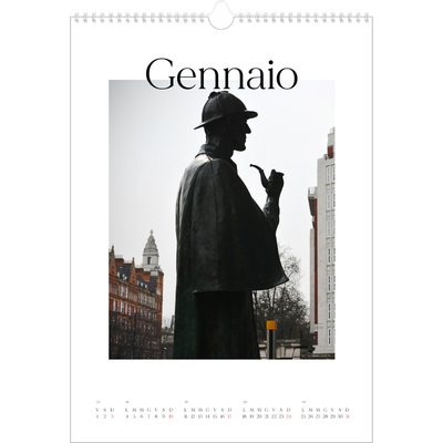 Calendario A3 verticale — Il mio diario di viaggio [Gennaio]